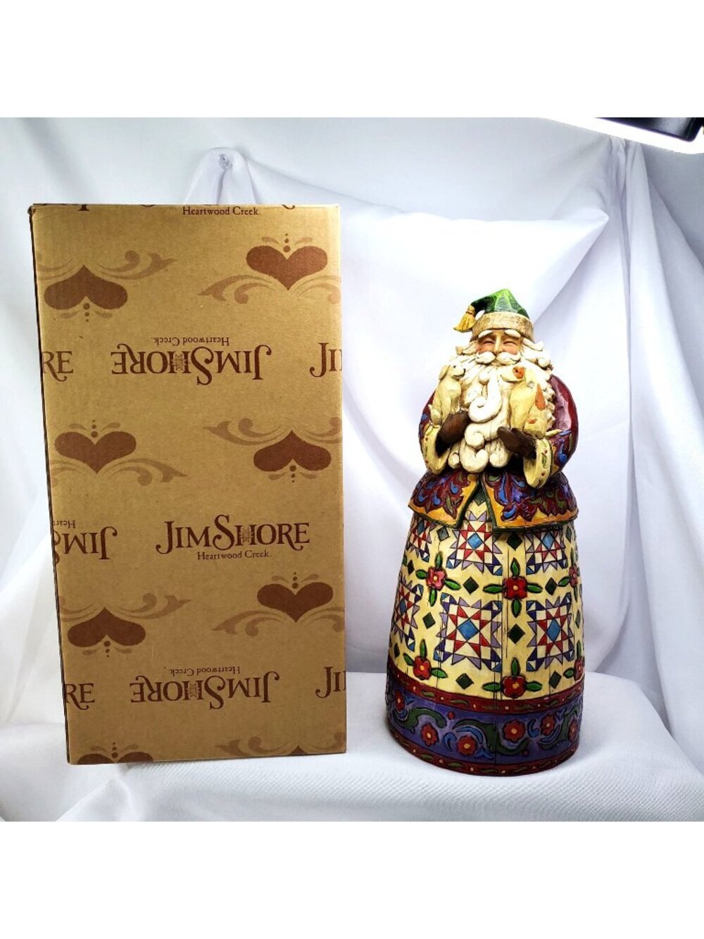 Jim Shore 2005 Heartwood Creek "Santa's Best Friends" Santa With Dogs *Damaged*